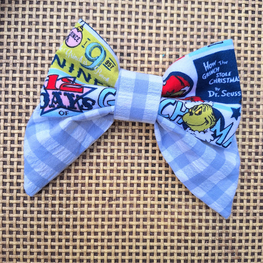 The Retro Grinchmas Bow