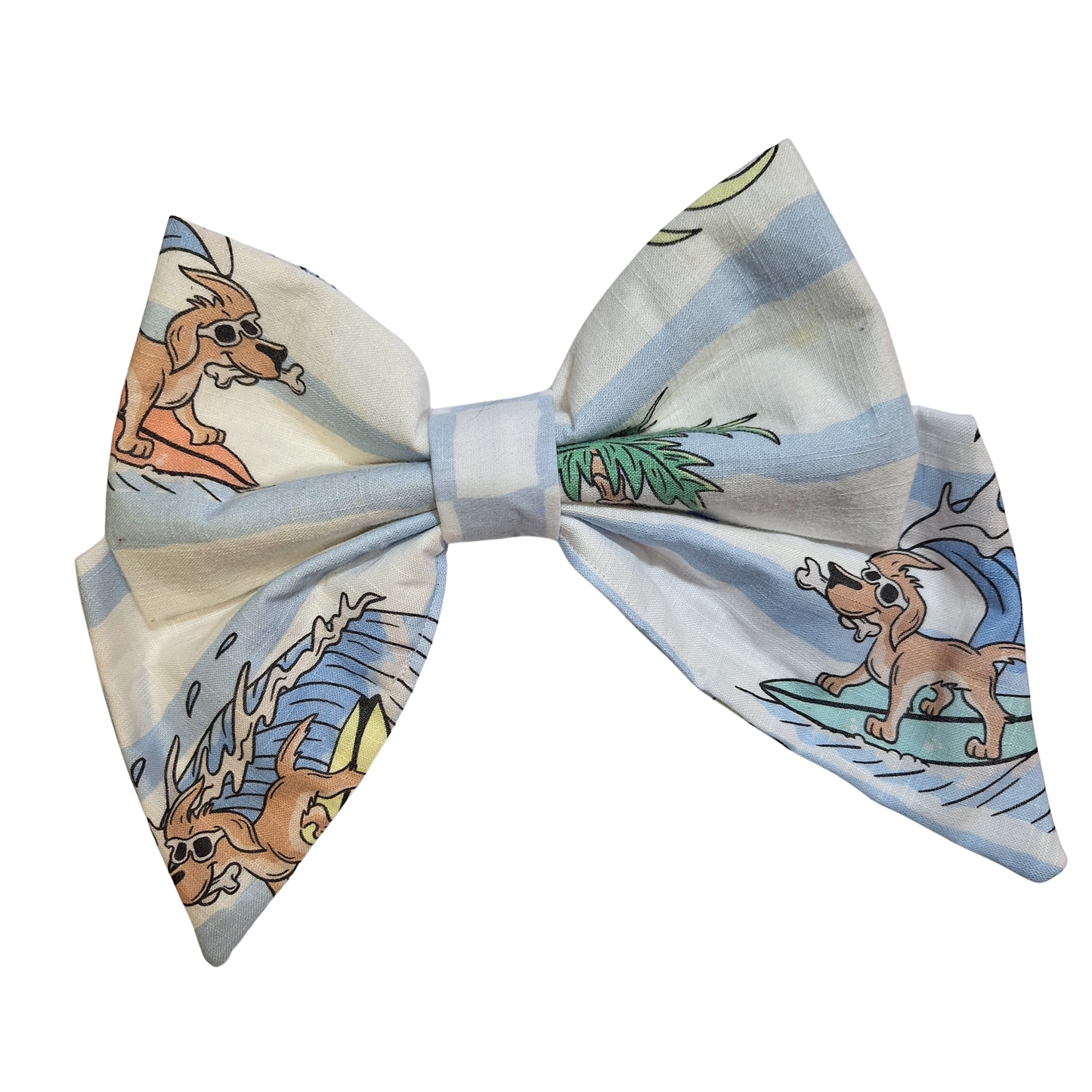 Surfer Dog Sailor Bow