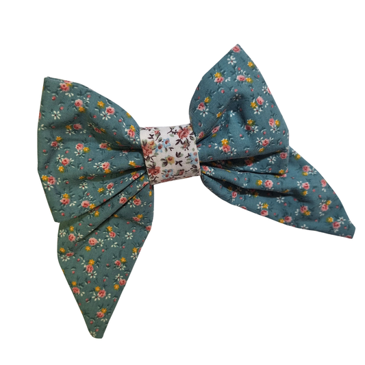 Sage Chintz Sailor Bow
