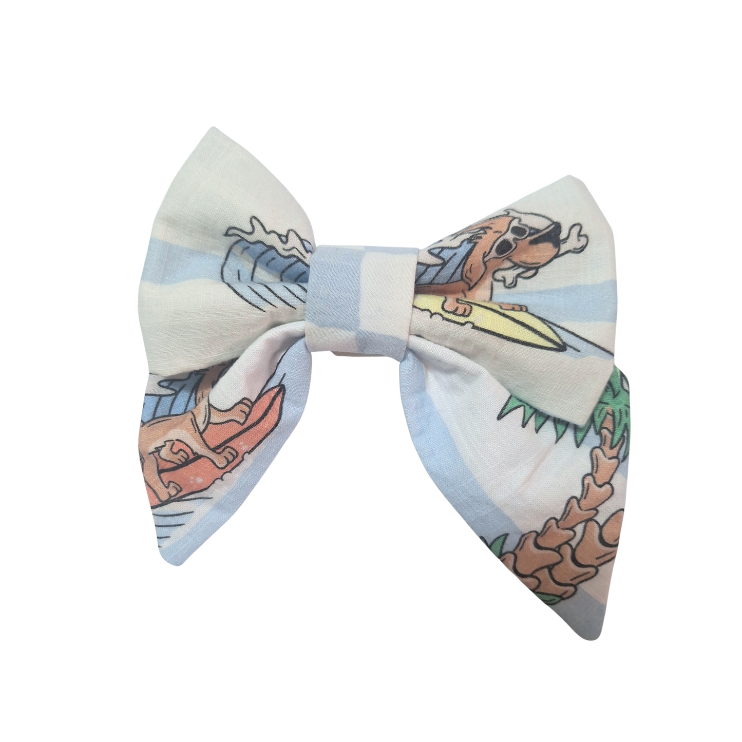 Surfer Dog Sailor Bow