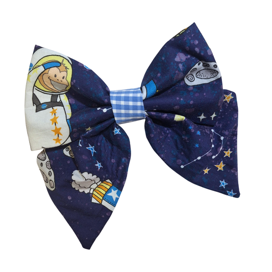 Outerspace Monkey Sailor Bow