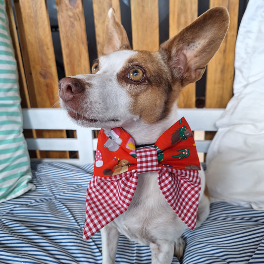 Santa’s Aussie Helper Bow
