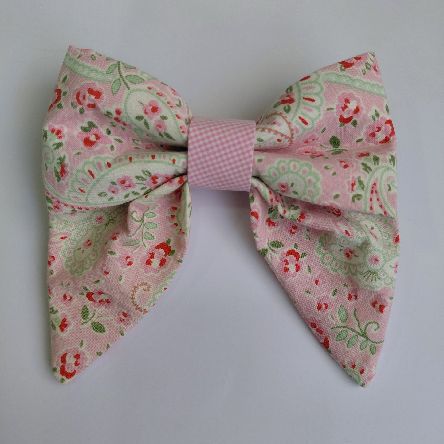 Blush Paisley Sailor Bow
