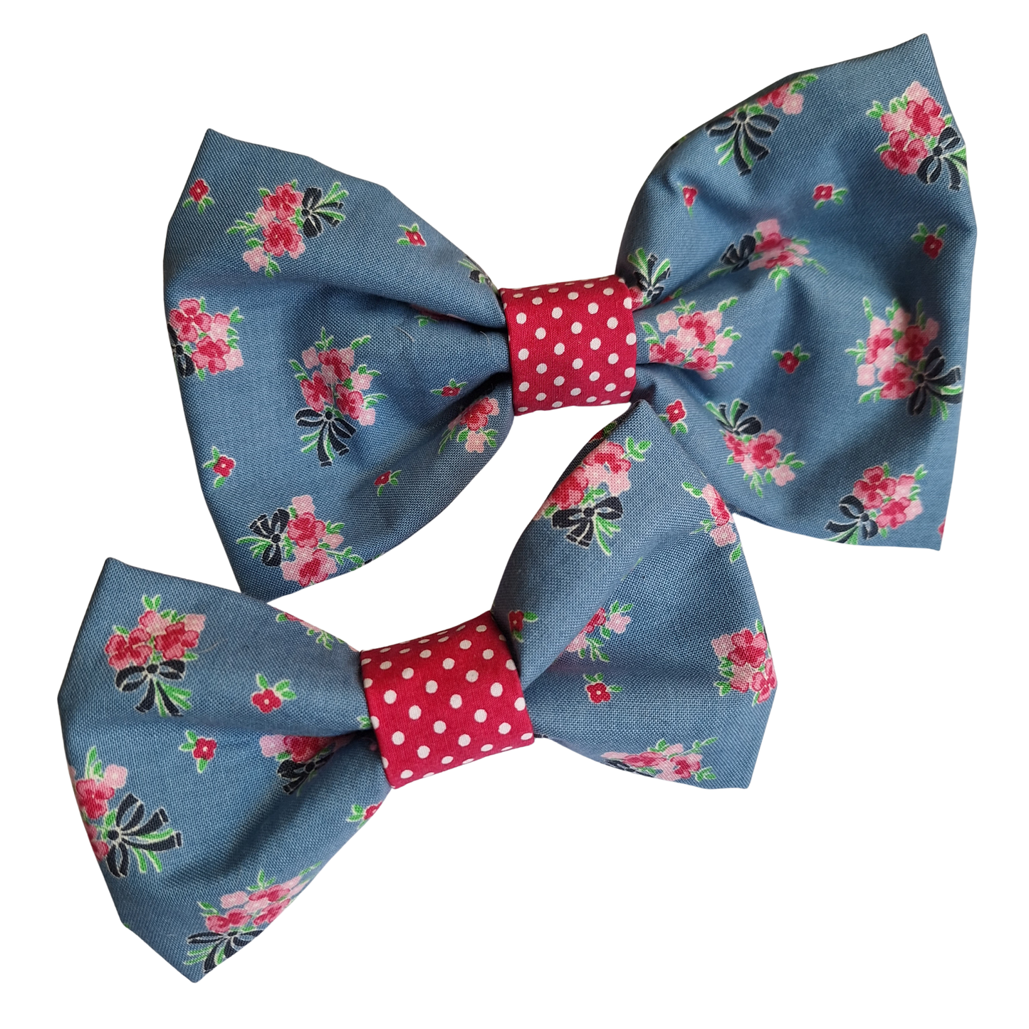 Blue floral with spot