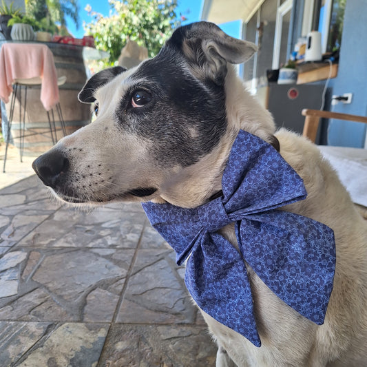 Brave Blue Sailor Bow