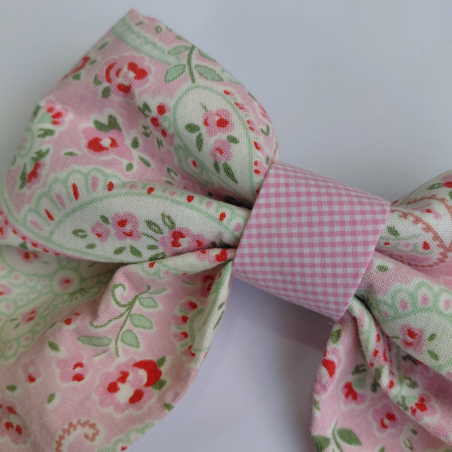 Blush Paisley Sailor Bow