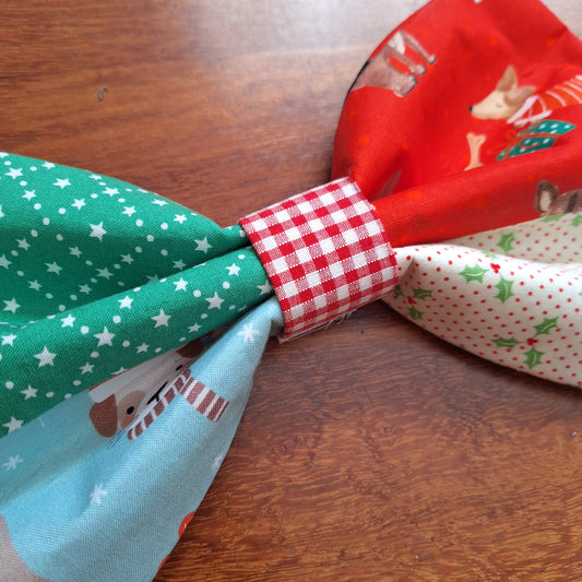 Patchwork Holiday Bow