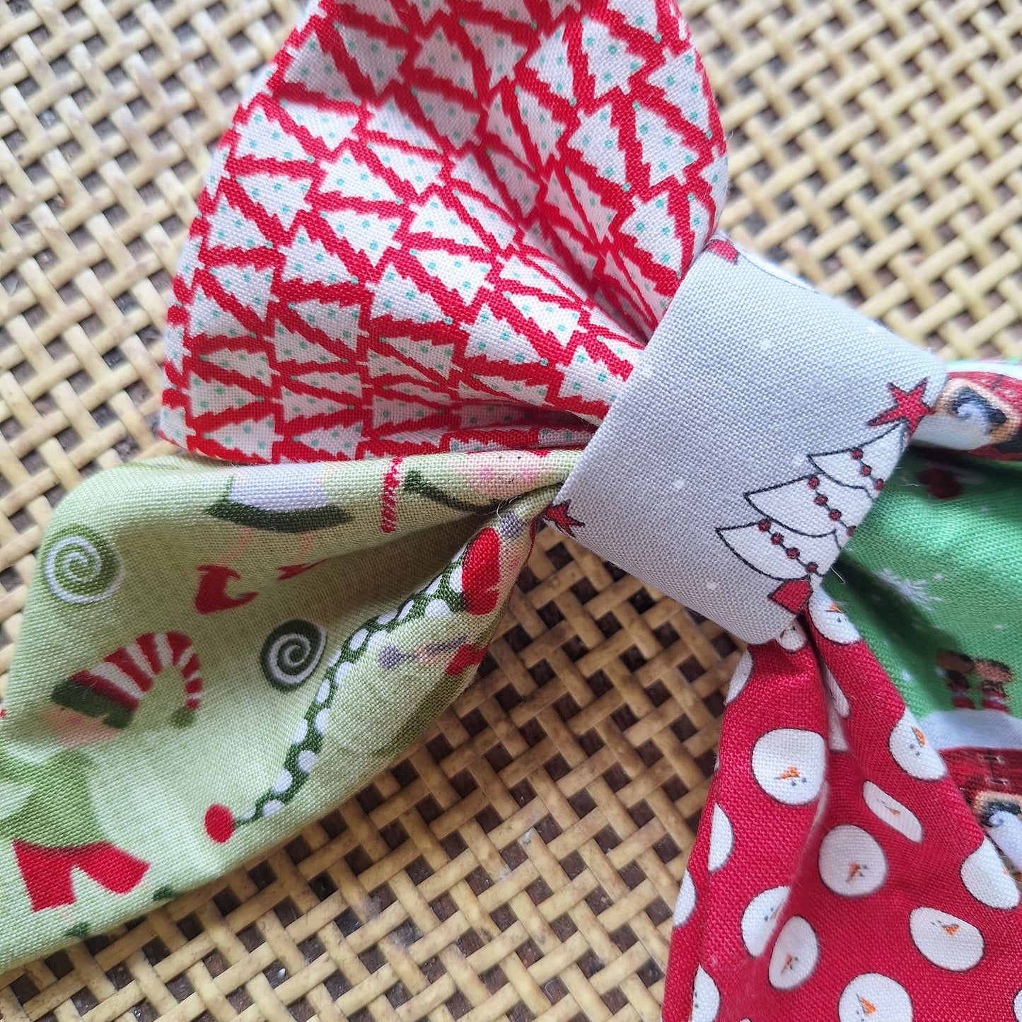 Jolly Holiday Patchwork Bow