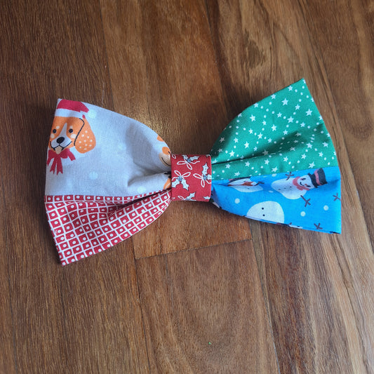 Winter wonderland Patchwork Bow
