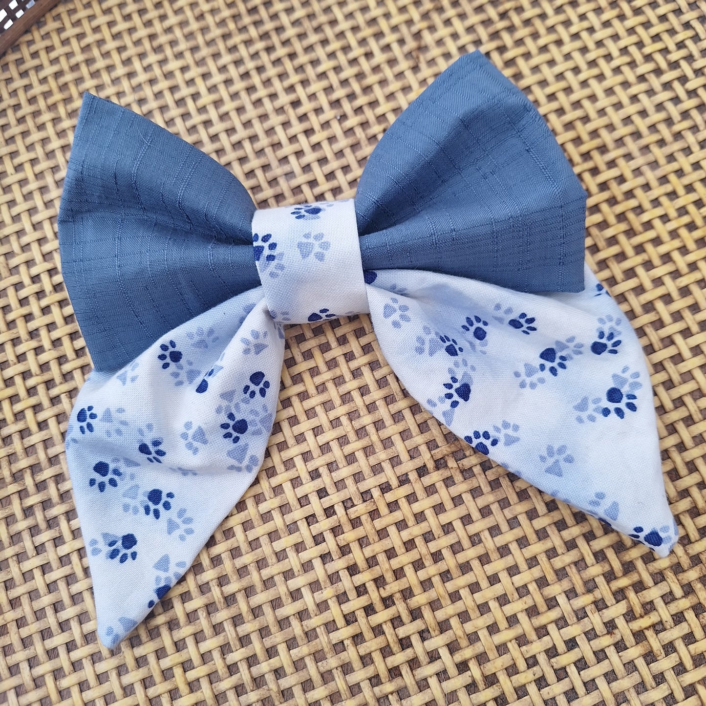 Paw Print Sailor Bow