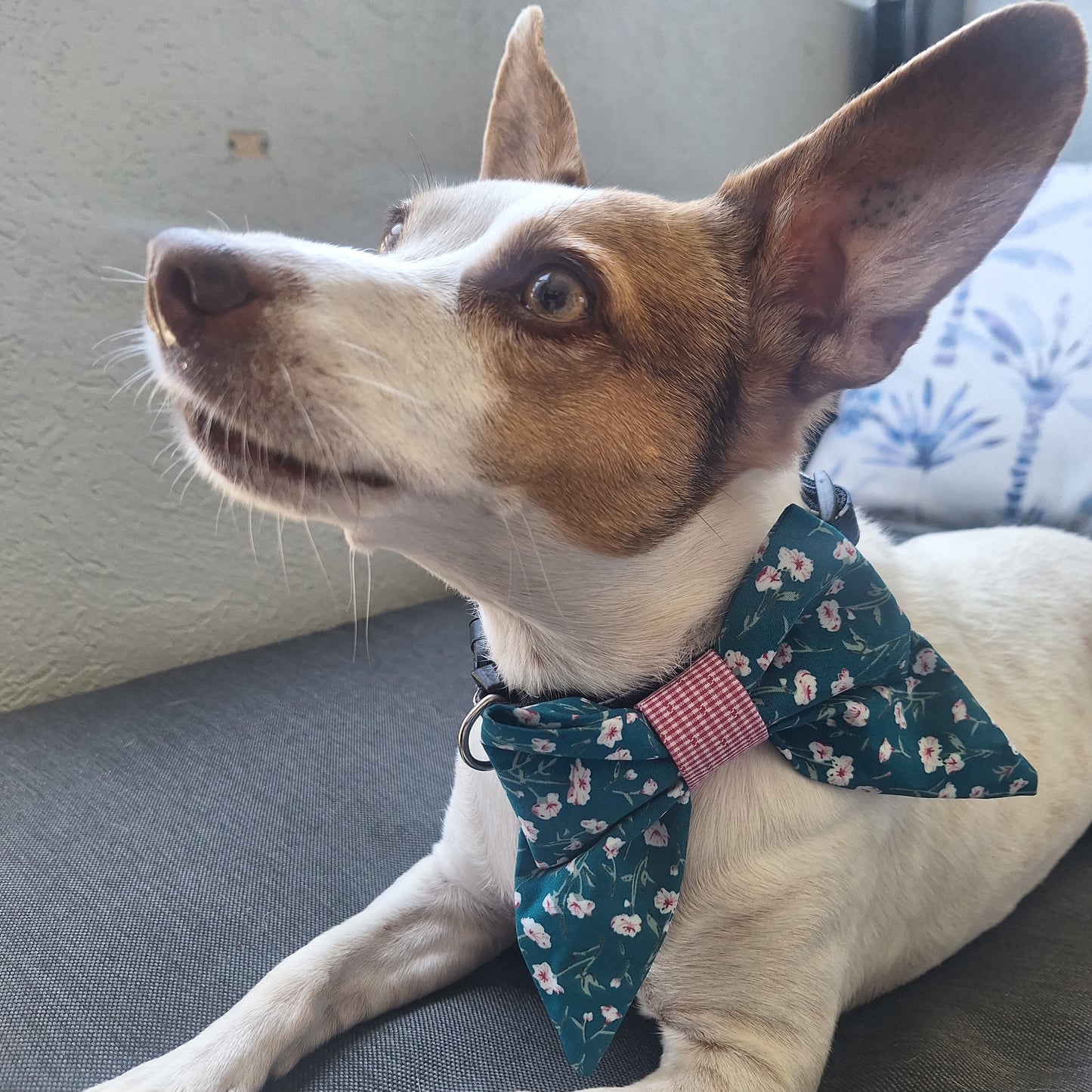 Green Garden Floral  Bow